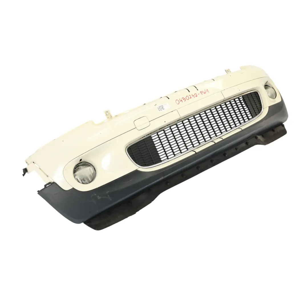 Mini R55 R56 R57 Cooper S Complete Front Bumper Trim Panel Pepper White - 650 - SKU 0430242-PW1 - Part number 0430242