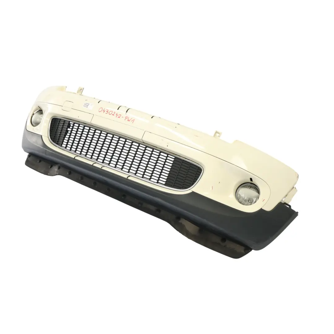 Complete Front Bumper Trim Panel Pepper White - 650 to Mini R55 R56 R57 Cooper S with Part number 0430242 Mini R55 R56 R57 Cooper S Complete Front Bumper Trim Panel Pepper White - 650 - SKU 0430242-PW1 - Part number 0430242