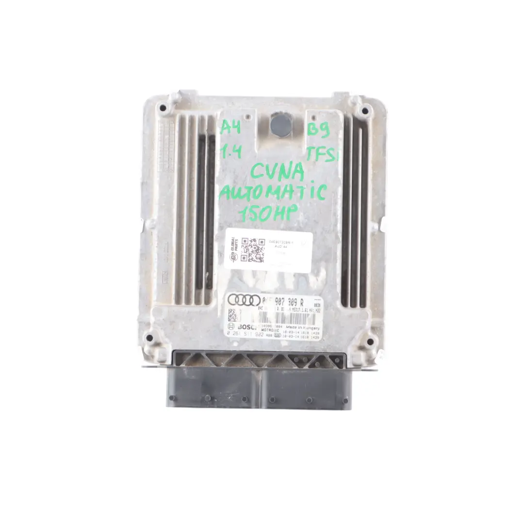 CVNA 150HP Engine Control Unit ECU Kit Automatic to Audi A4 B9 1.4 TFSI with Part number 04E907309R Audi A4 B9 1.4 TFSI CVNA 150HP Engine Control Unit ECU Kit Automatic - SKU 04E907309R-1 - Part number 04E907309R