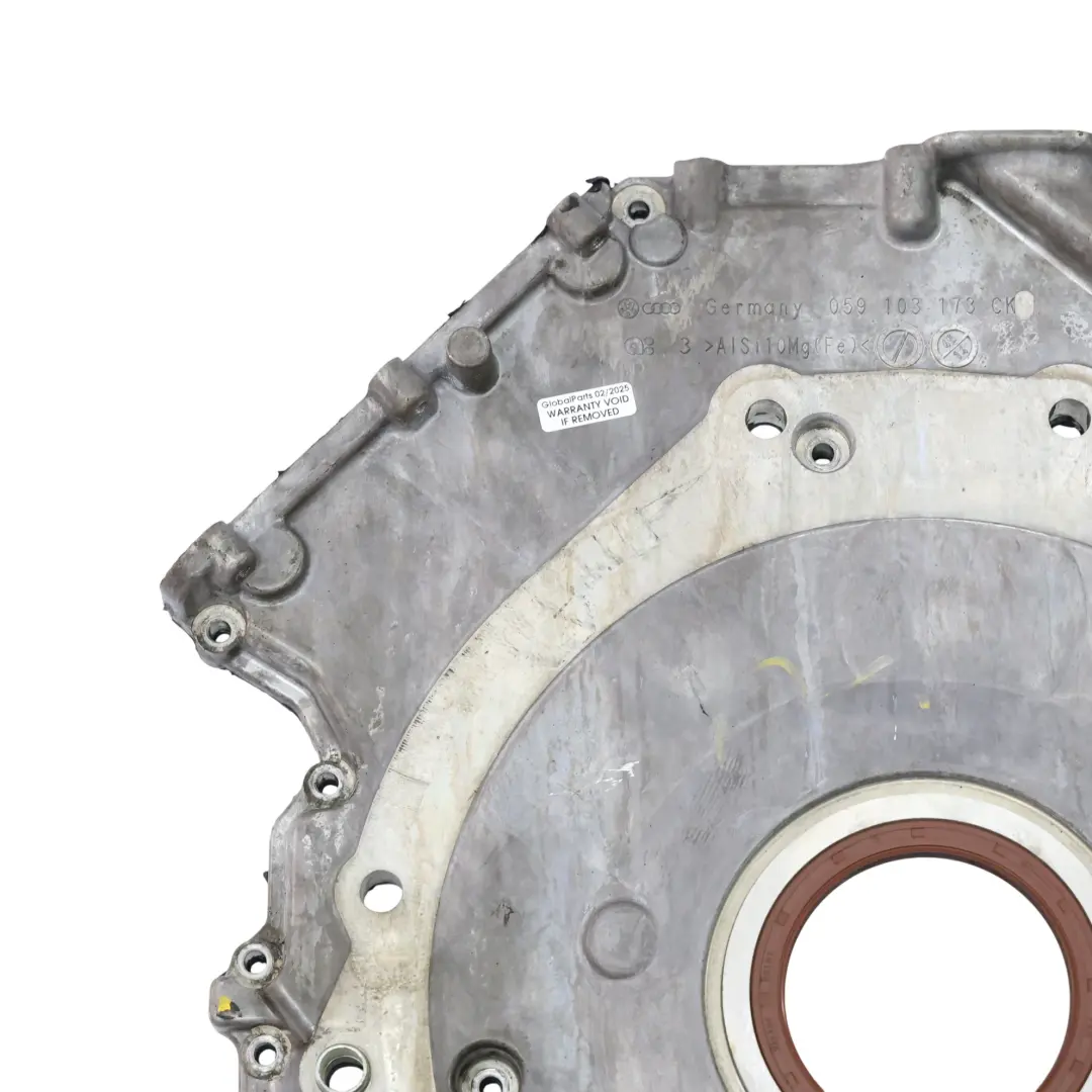 Gearbox Timing Case Covering Plate Panel 3.0 TDI to Audi A8 D4 Engine with Part number 059103171BR Audi A8 D4 Engine Gearbox Timing Case Covering Plate Panel 3.0 TDI - SKU 059103171BR - Part number 059103171BR