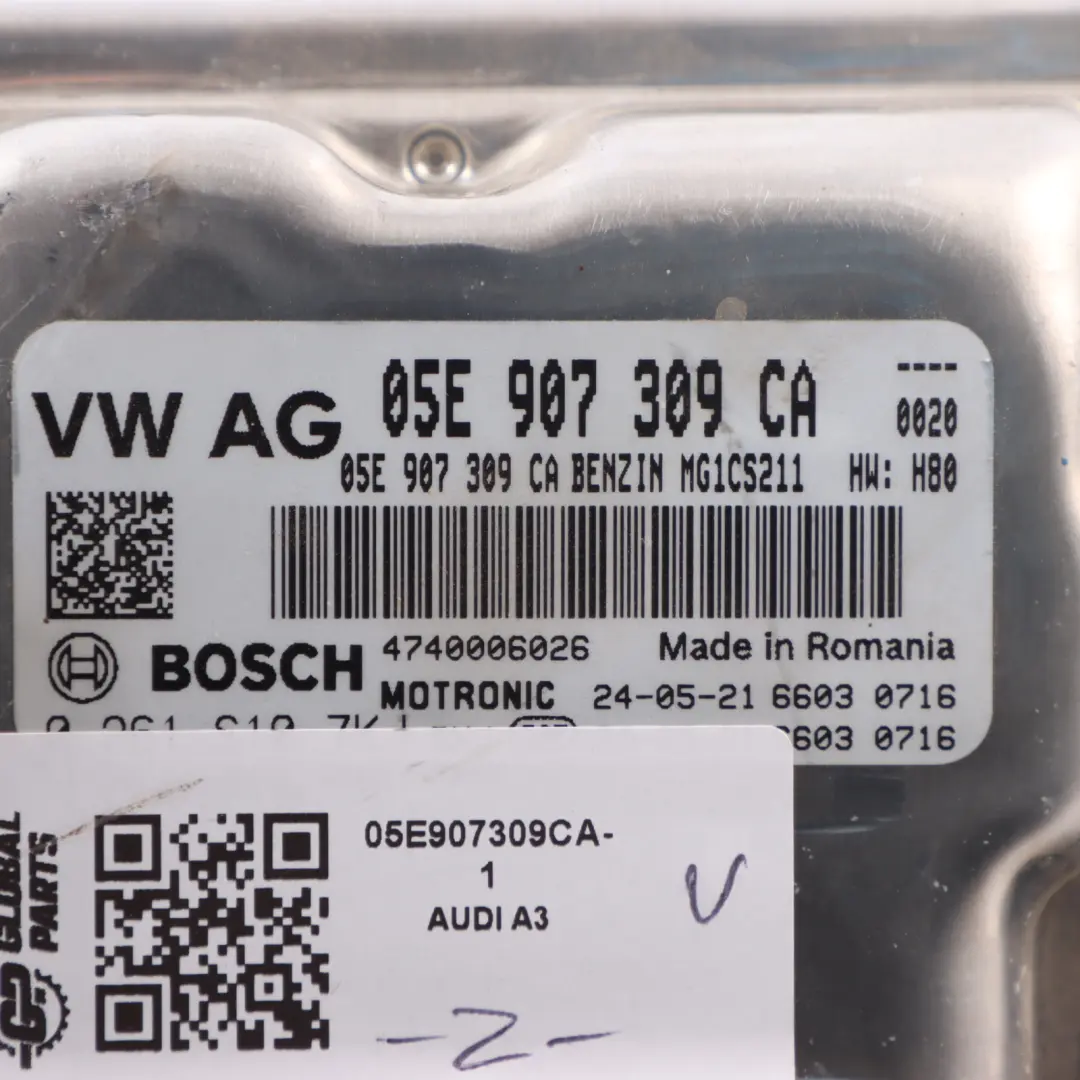 8Y 30 TFSI 1.5 DXDE 115HP Engine Module Control ECU Manual to Audi A3 with Part number 05E907309CA Audi A3 8Y 30 TFSI 1.5 DXDE 115HP Engine Module Control ECU Manual - SKU 05E907309CA-1 - Part number 05E907309CA
