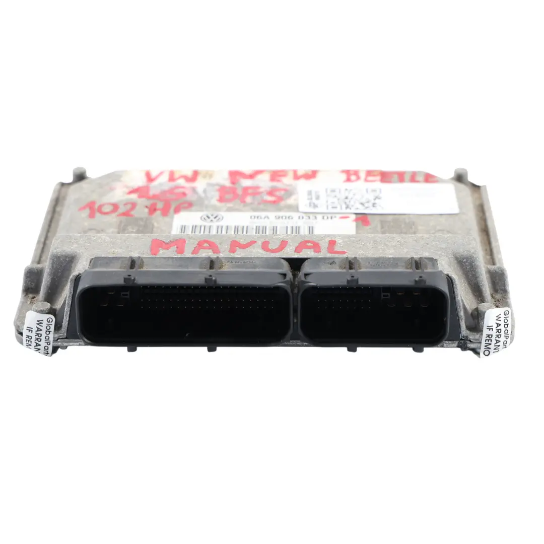 Volkswagen New Beetle 1.6 BFS 102HP Komputer Silnika ECU Zestaw - SKU 06A906033DP-1 - Numer Części 06A906033DP