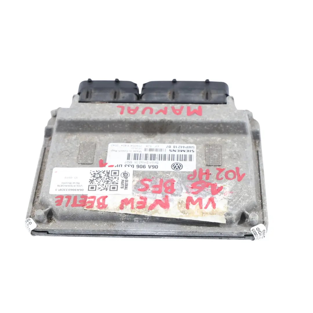 Volkswagen New Beetle 1.6 BFS Motor ECU Kit Zündung + 2 Schlüssel - SKU 06A906033DP-1 - Teilenummer 06A906033DP