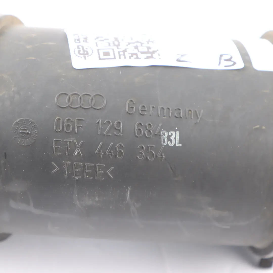 Connecting Tube Pipe Hose to Audi TT 8J Engine with Part number 06F129684 Audi TT 8J Engine Connecting Tube Pipe Hose - SKU 06F129684 - Part number 06F129684