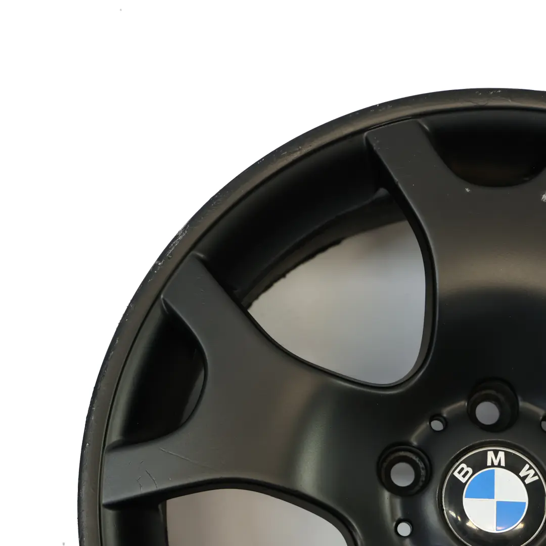 BMW X5 Series E53 Black Rear Wheel Alloy Rim 19" ET:45 10J V Spoke 63 - SKU 1096228-9 - Part number 1096228