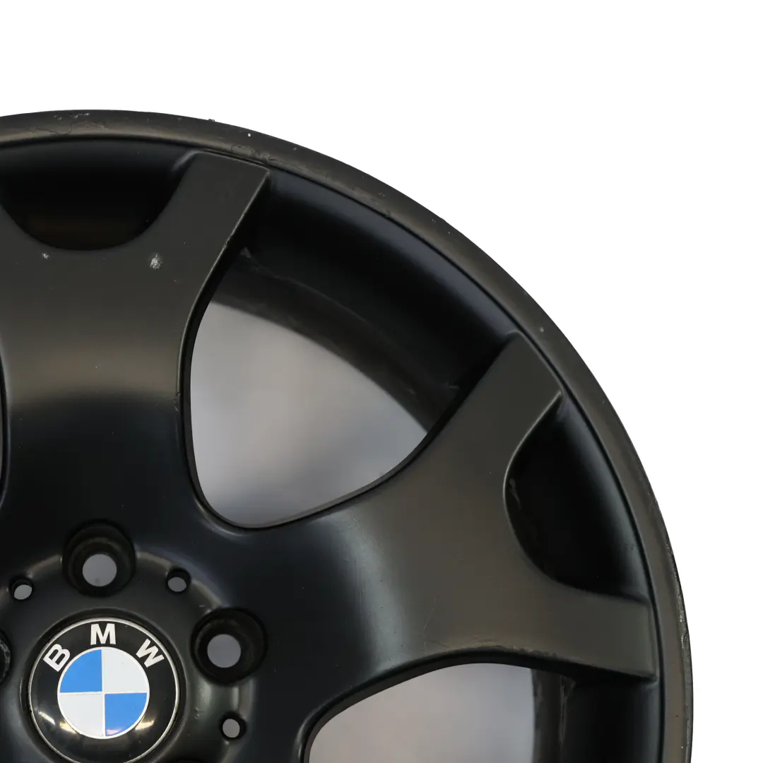 BMW X5 Series E53 Black Rear Wheel Alloy Rim 19" ET:45 10J V Spoke 63 - SKU 1096228-9 - Part number 1096228