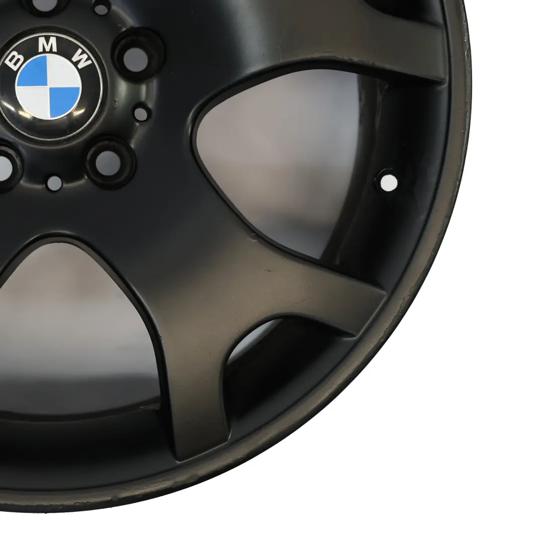 BMW X5 Series E53 Black Rear Wheel Alloy Rim 19" ET:45 10J V Spoke 63 - SKU 1096228-9 - Part number 1096228