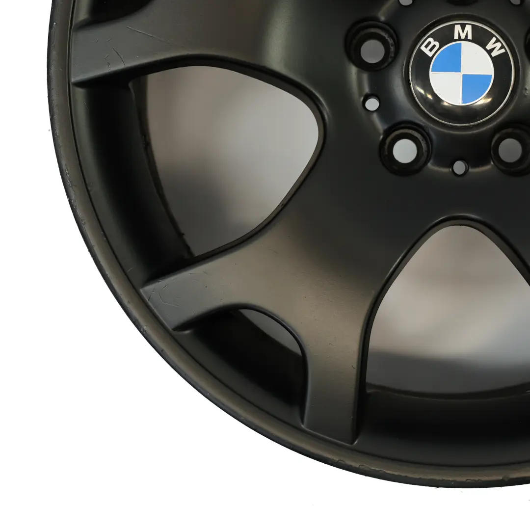 BMW X5 Series E53 Black Rear Wheel Alloy Rim 19" ET:45 10J V Spoke 63 - SKU 1096228-9 - Part number 1096228