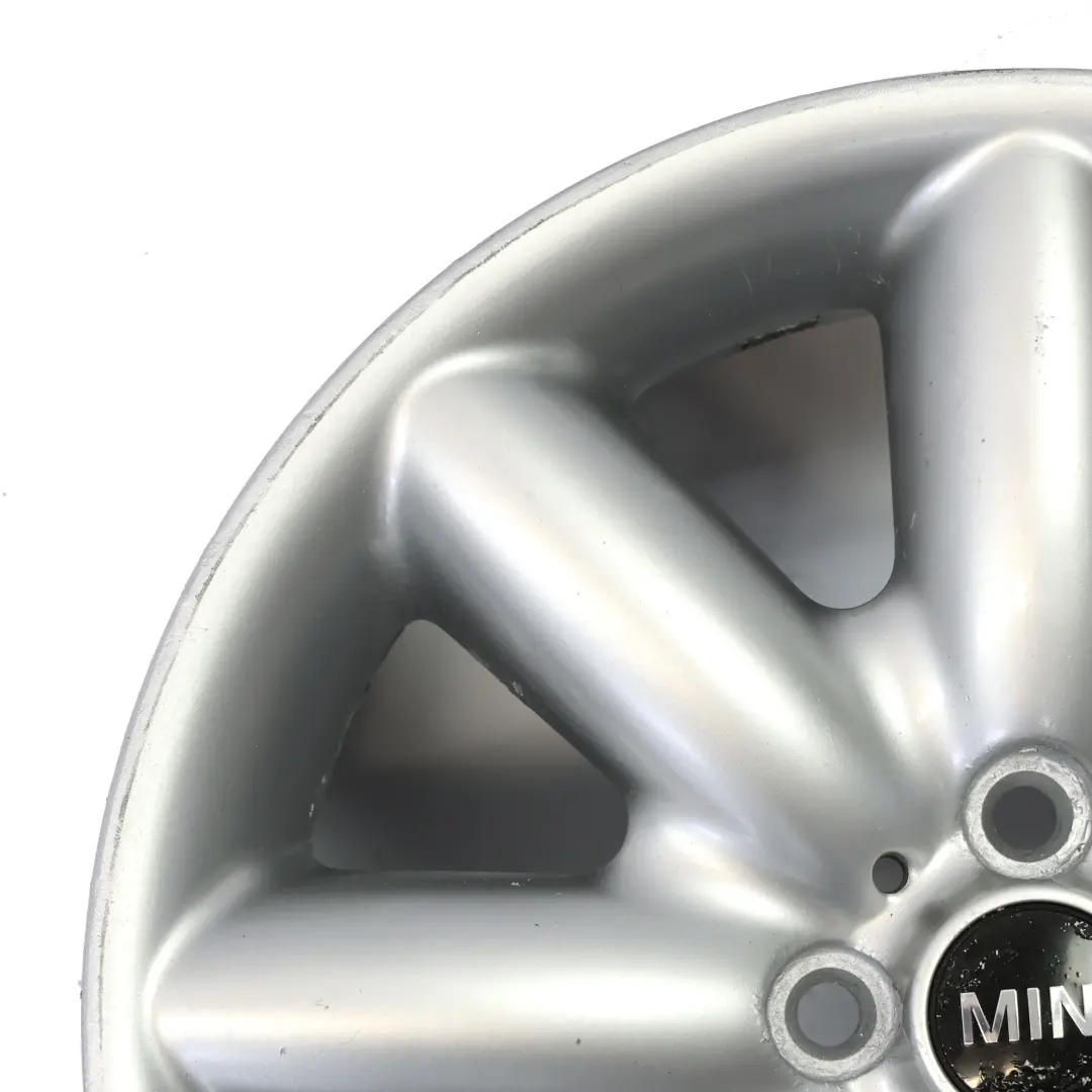 Argento Cerchio AlluMini o 17" ET: 48 7J Spoke per Mini Cooper R50 R53 R55 R56 R57 con numero di parte 1512352 Mini Cooper R50 R53 R55 R56 R57 Argento Cerchio AlluMini o 17" ET: 48 7J Spoke - SKU 1512352-5 - Numero di parte 1512352