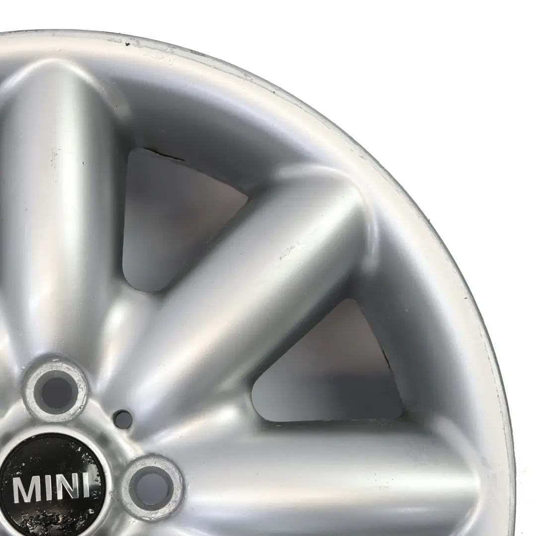 Llanta De aleacion plateada 17" 7J ET:48 S-Spoke 85 para Mini One R50 R53 R55 R56 con número de pieza 1512352 Mini One R50 R53 R55 R56 Llanta De aleacion plateada 17" 7J ET:48 S-Spoke 85 - SKU 1512352-5 - Número de pieza 1512352