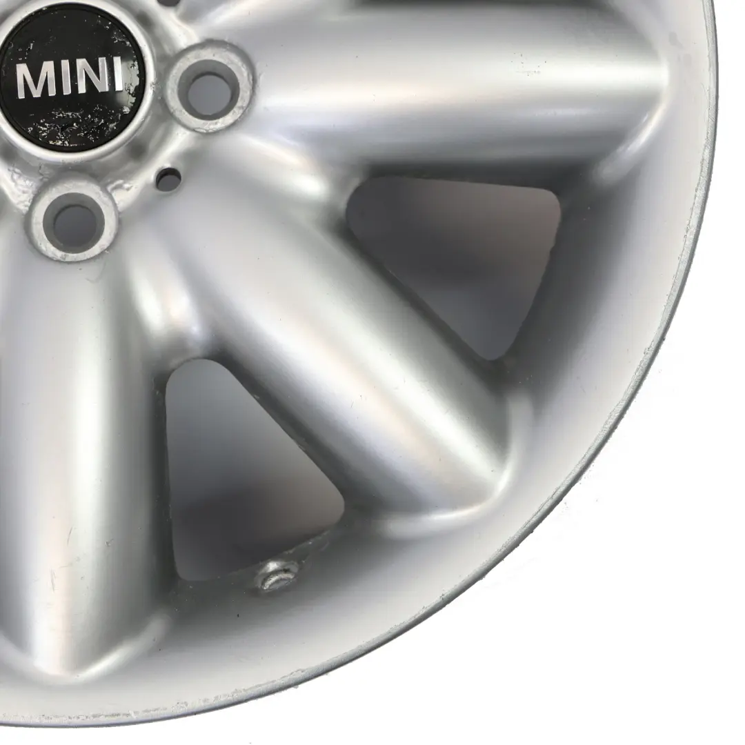 Llanta De aleacion plateada 17" 7J ET:48 S-Spoke 85 para Mini One R50 R53 R55 R56 con número de pieza 1512352 Mini One R50 R53 R55 R56 Llanta De aleacion plateada 17" 7J ET:48 S-Spoke 85 - SKU 1512352-5 - Número de pieza 1512352