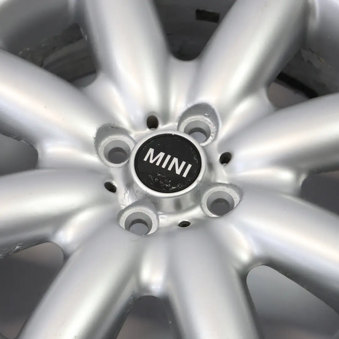 Llanta De aleacion plateada 17" 7J ET:48 S-Spoke 85 para Mini One R50 R53 R55 R56 con número de pieza 1512352 Mini One R50 R53 R55 R56 Llanta De aleacion plateada 17" 7J ET:48 S-Spoke 85 - SKU 1512352-5 - Número de pieza 1512352