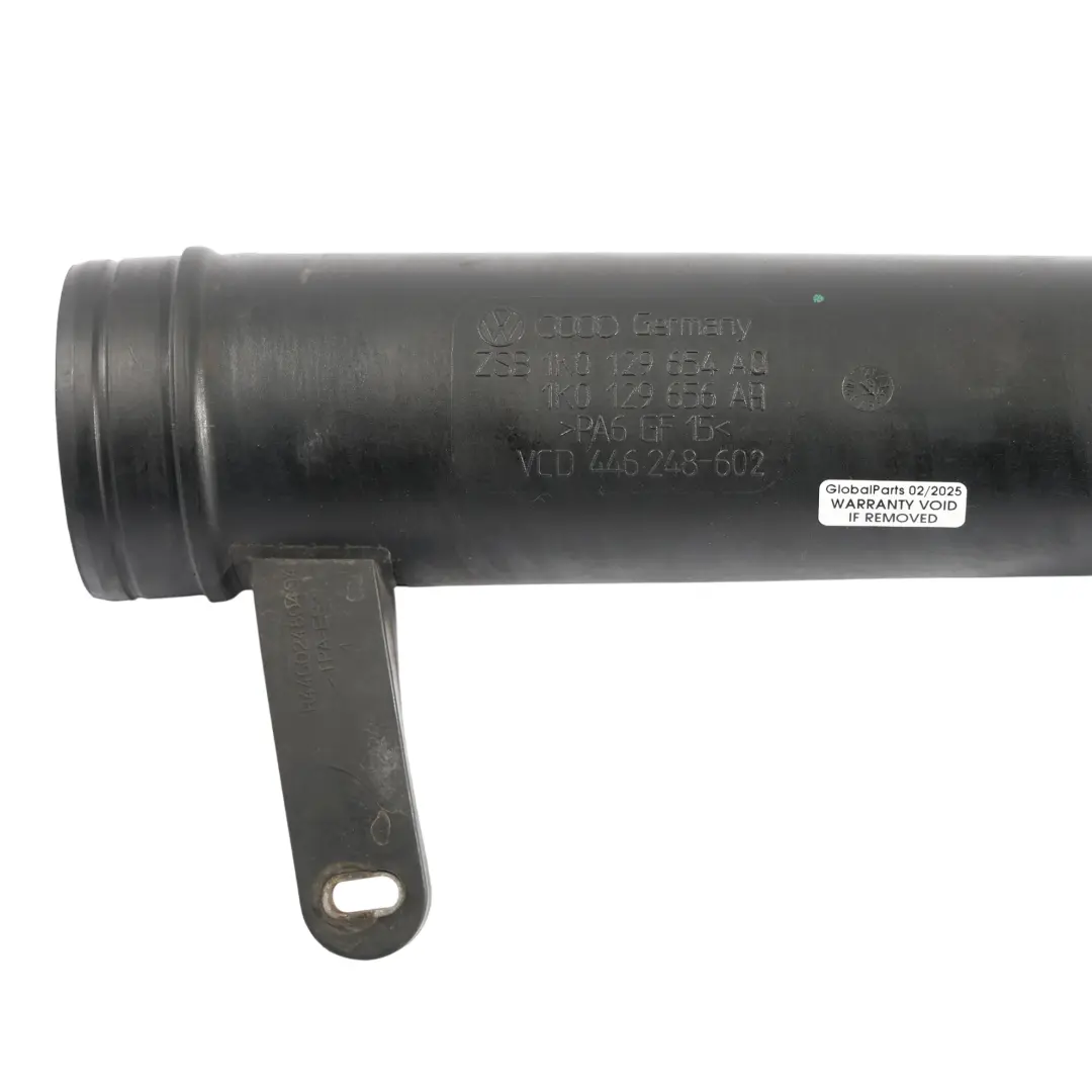 Audi Volkswagen Seat Skoda Intercooler Air Intake Hose Pipe - SKU 1K0129654AQ - Part number 1K0129654AQ