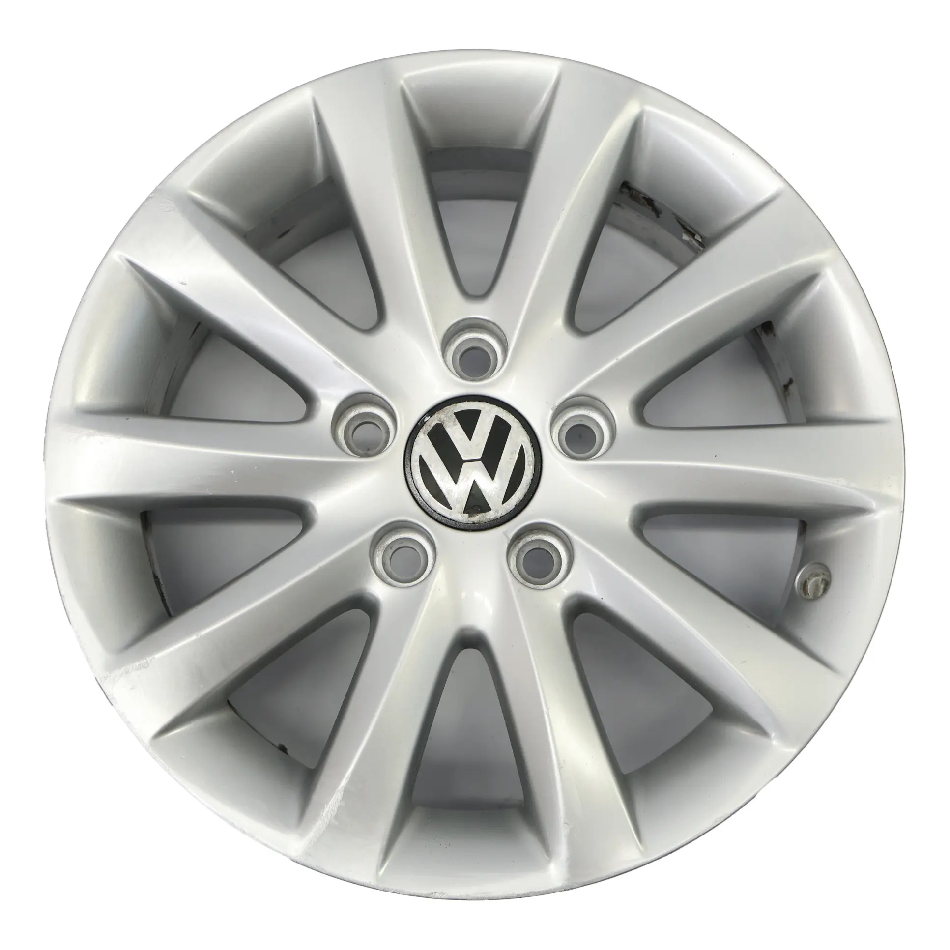 VW Volkswagen Golf 5 Silberne Leicht metall felge 15" ET:50 6,5J 1K0601025CA