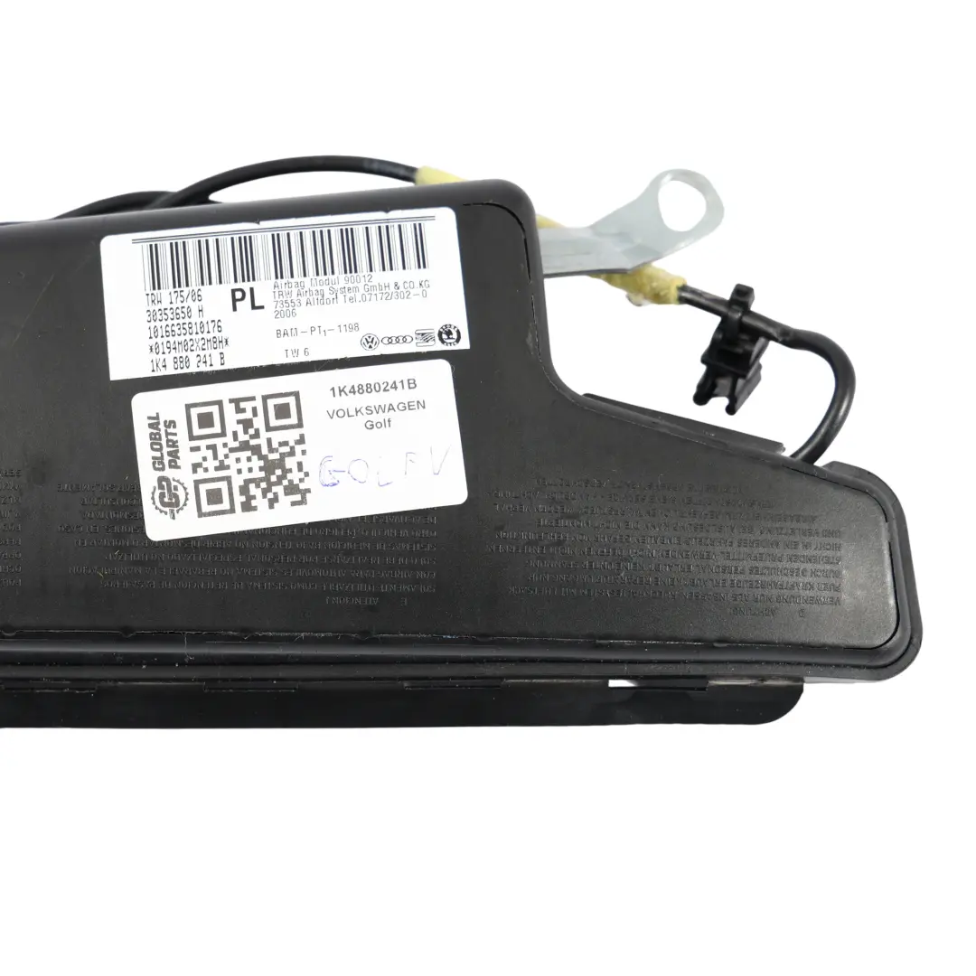 Mk5 5 Door Front Seat Side Air Module Left N/S to Volkswagen Golf with Part number 1K4880241B Volkswagen Golf Mk5 5 Door Front Seat Side Air Module Left N/S - SKU 1K4880241B - Part number 1K4880241B