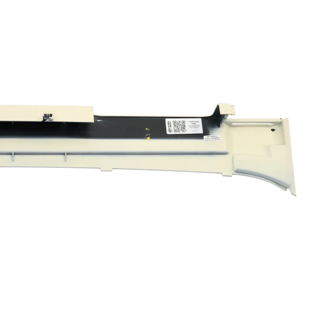 VW New Beetle Rollover Protection Roll Over Trim Panel Harvest Moon Beige - B1M - SKU 1Y0868343B-HMB - Part number 1Y0868343B