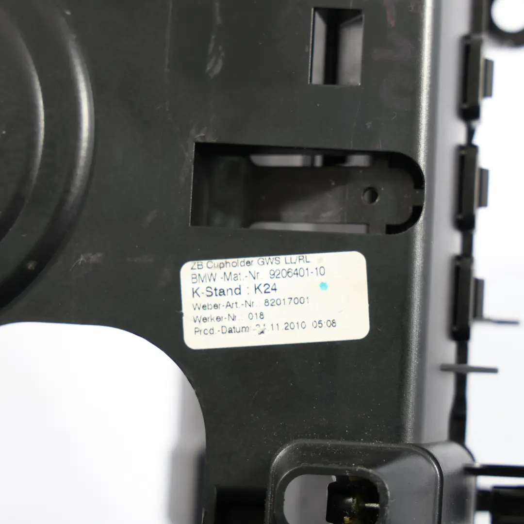  Getränke Halter BMW F10 F11 Mittel Konsole Front Abdeckung Schwarz 9241714 - SKU 9206374-2 - Teilenummer 9206374