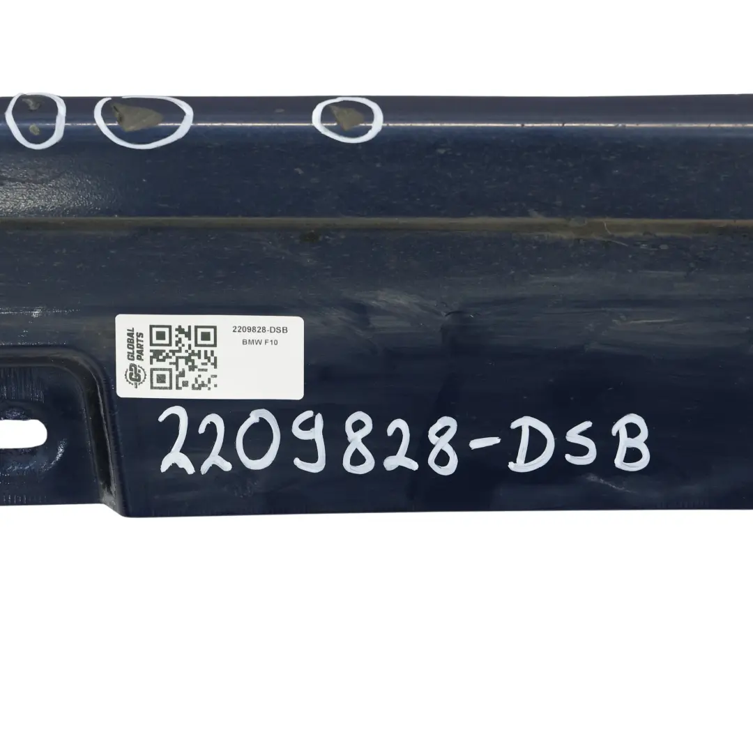 BMW F10 F11 Cache Seuil De Porte Panneau Droit Tiefseeblau Bleu - A76 - SKU 2209828-DSB - Numéro de pièce 2209828