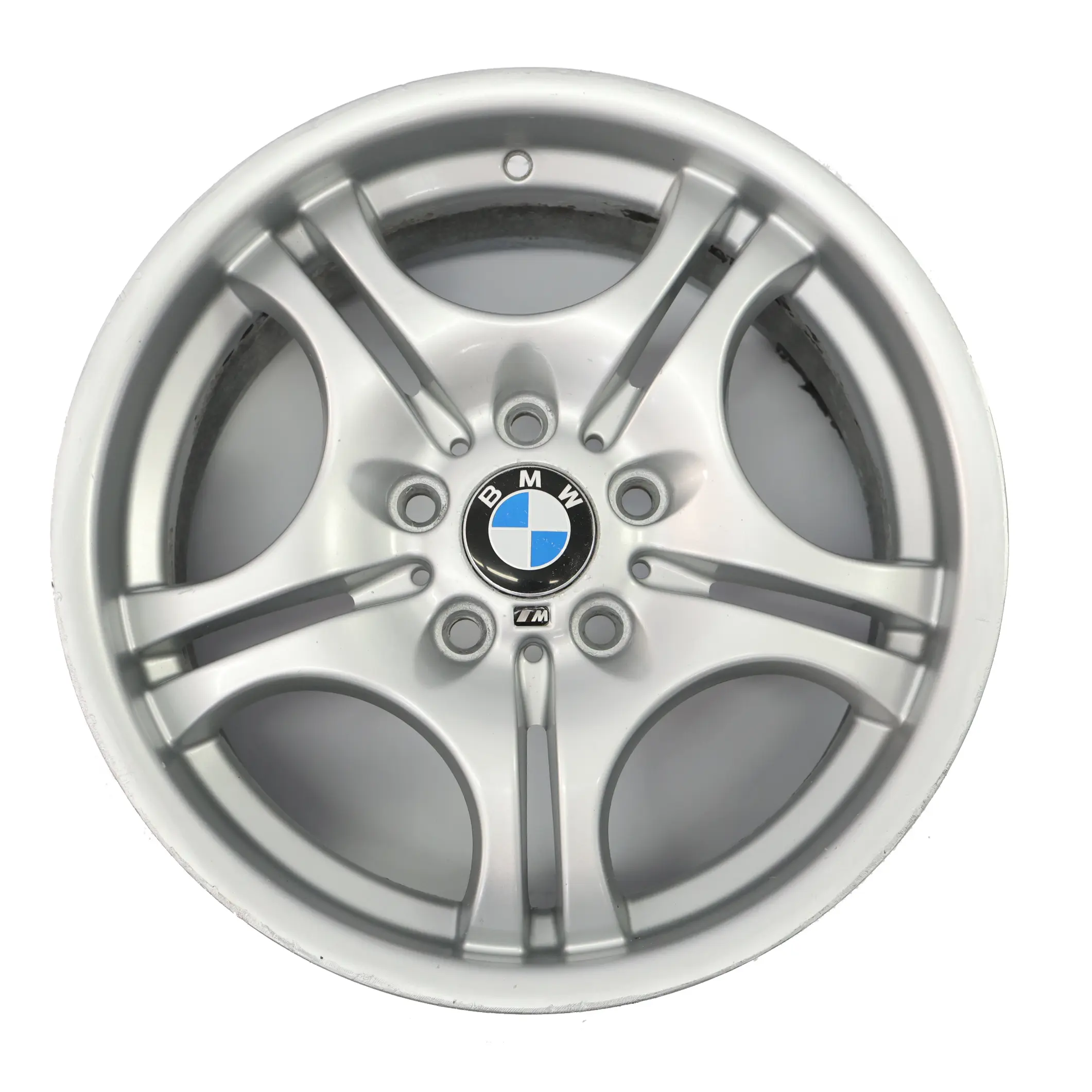 BMW E46 Silber Hinterrad Felge 17" 8,5J ET:50 M Doppelspeiche 68 2229135
