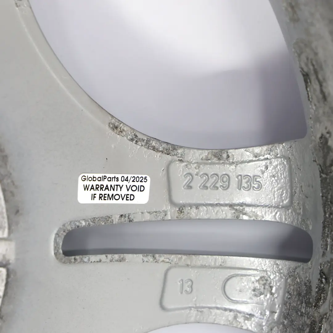 BMW E46 Plata Llanta Trasera Aleación 17 "8,5J ET:50 M Doble Radio 68 - SKU 2229135-3 - Número de pieza 2229135