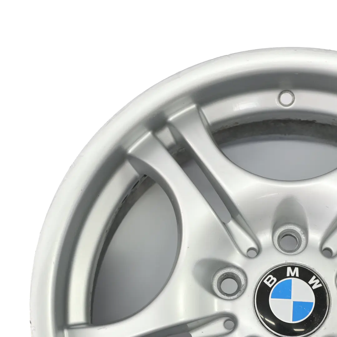 BMW E46 Silber Hinterrad Felge 17" 8,5J ET:50 M Doppelspeiche 68 - SKU 2229135-3 - Teilenummer 2229135
