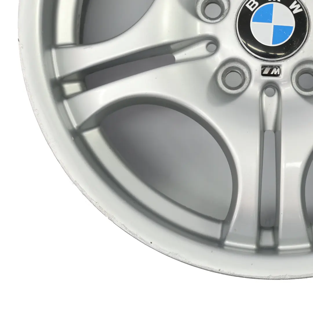 BMW E46 Srebrna Tylna Felga Aluminiowa 17" 8,5J ET:50 M Styling 68 - SKU 2229135-3 - Numer Części 2229135