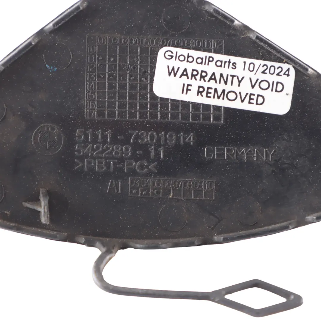 Towing Eye Cover BMW F30 F31 Front Bumper Hook Flap Orion Silver - A92 7301914 to with Part number 2240175 Towing Eye Cover BMW F30 F31 Front Bumper Hook Flap Orion Silver - A92 7301914 - SKU 2240175-ORION - Part number 2240175