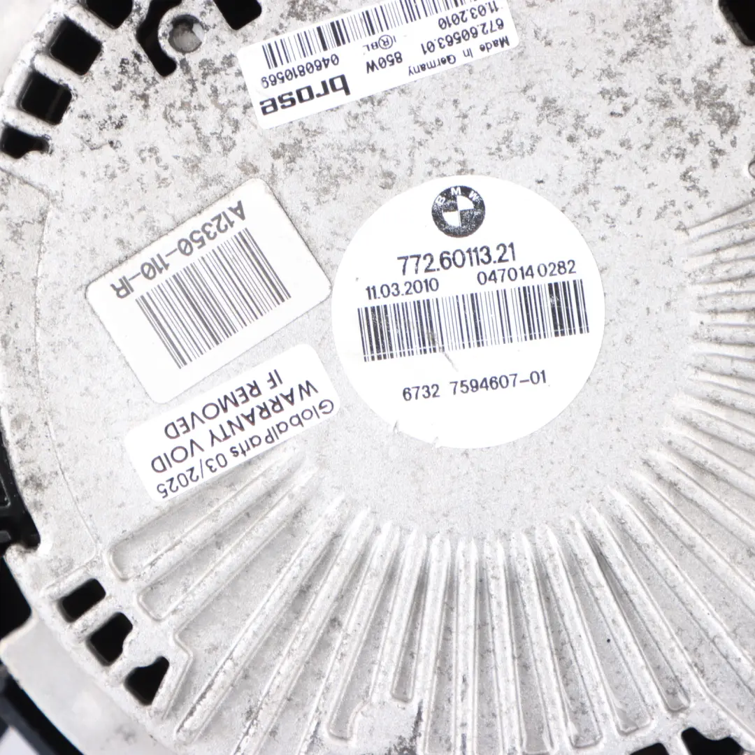 Cooling Radiator Fan Housing 850W 7594607 to BMW E90 E92 E93 M3 Engine with Part number 2283621 BMW E90 E92 E93 M3 Engine Cooling Radiator Fan Housing 850W 7594607 - SKU 2283621-1 - Part number 2283621