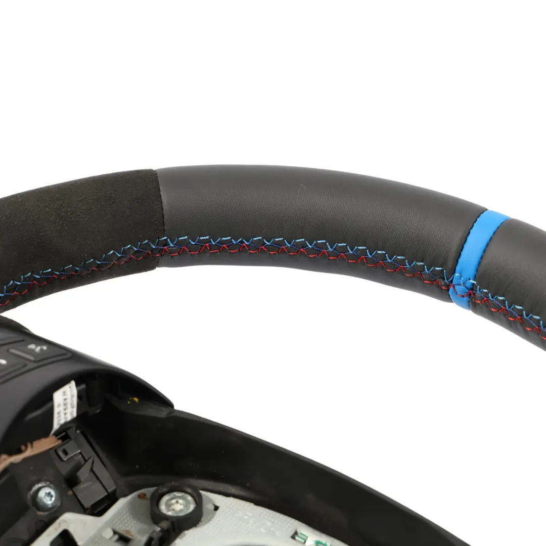 NUEVO Cuero Negro M-Sport Grueso Volante Paddle Shift para BMW E90 E92 E93 M3 con número de pieza 2283738 BMW E90 E92 E93 M3 NUEVO Cuero Negro M-Sport Grueso Volante Paddle Shift - SKU 2283738-2 - Número de pieza 2283738