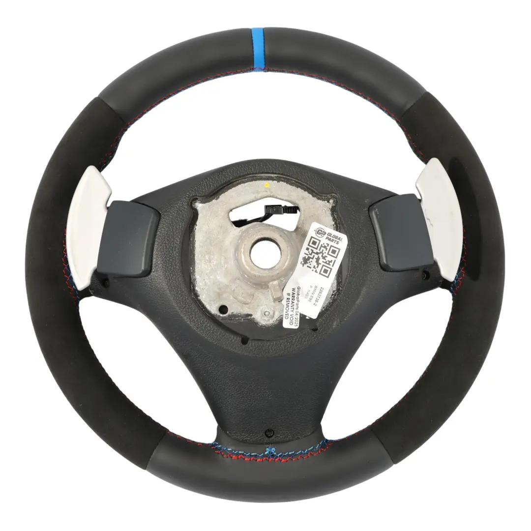 NUEVO Cuero Negro M-Sport Grueso Volante Paddle Shift para BMW E90 E92 E93 M3 con número de pieza 2283738 BMW E90 E92 E93 M3 NUEVO Cuero Negro M-Sport Grueso Volante Paddle Shift - SKU 2283738-2 - Número de pieza 2283738