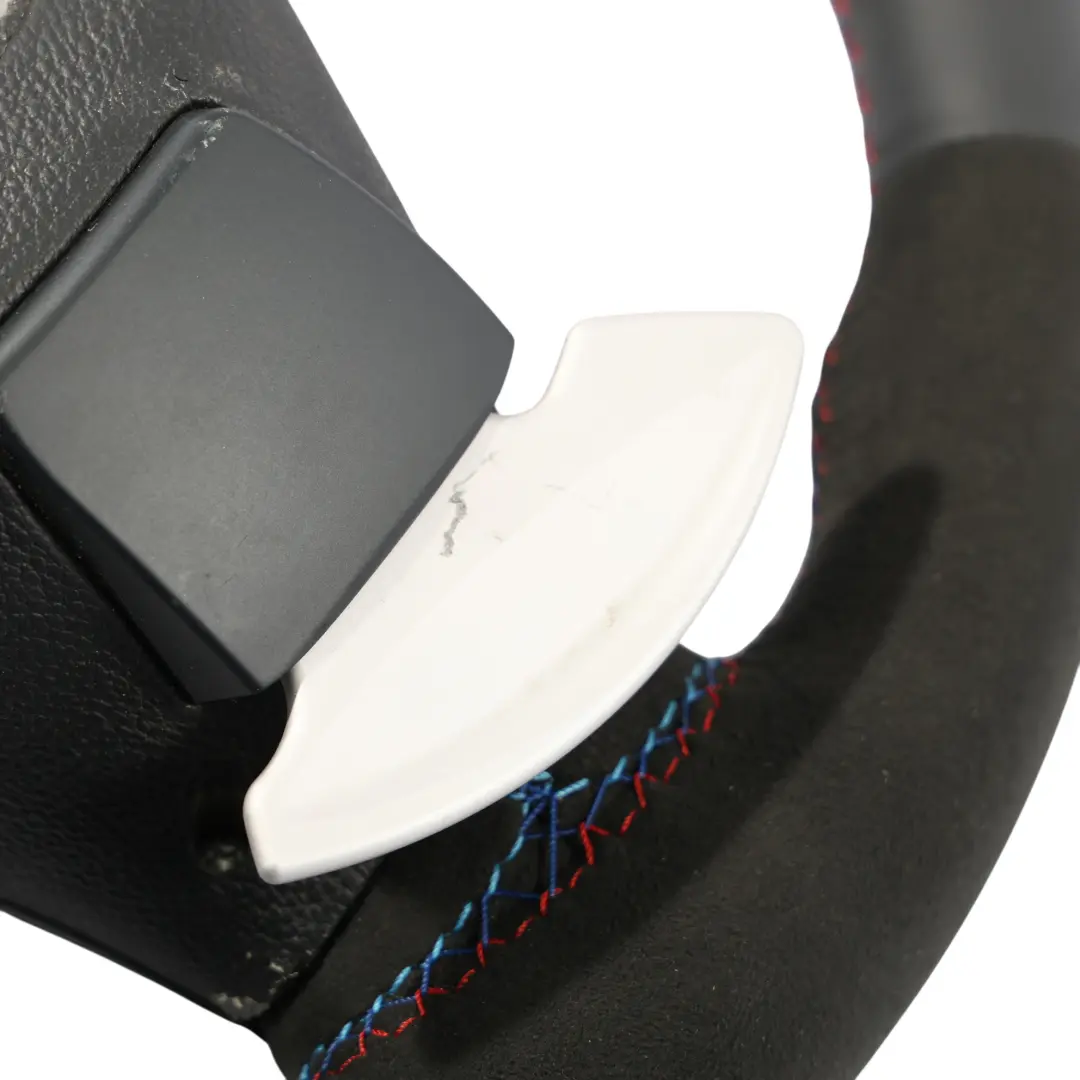 Leather M-Sport Thick Steering Wheel Paddle Shift to BMW E90 E92 E93 M3 NEW Black with Part number 2283738 BMW E90 E92 E93 M3 NEW Black Leather M-Sport Thick Steering Wheel Paddle Shift - SKU 2283738-2 - Part number 2283738