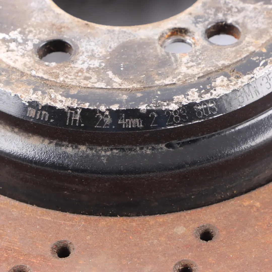 Brake Disc BMW E90 E92 E93 Rear Left Right N/O/S Wheel Ventilated Set 350x24 to with Part number 2283803 Brake Disc BMW E90 E92 E93 Rear Left Right N/O/S Wheel Ventilated Set 350x24 - SKU 2283803-2283804 - Part number 2283803