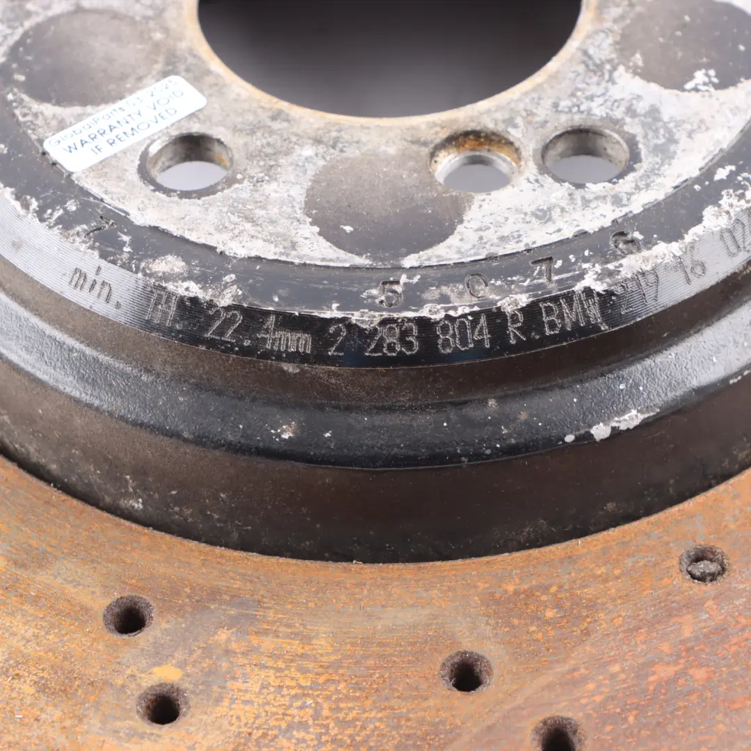 Brake Disc BMW E90 E92 E93 Rear Left Right N/O/S Wheel Ventilated Set 350x24 to with Part number 2283803 Brake Disc BMW E90 E92 E93 Rear Left Right N/O/S Wheel Ventilated Set 350x24 - SKU 2283803-2283804 - Part number 2283803