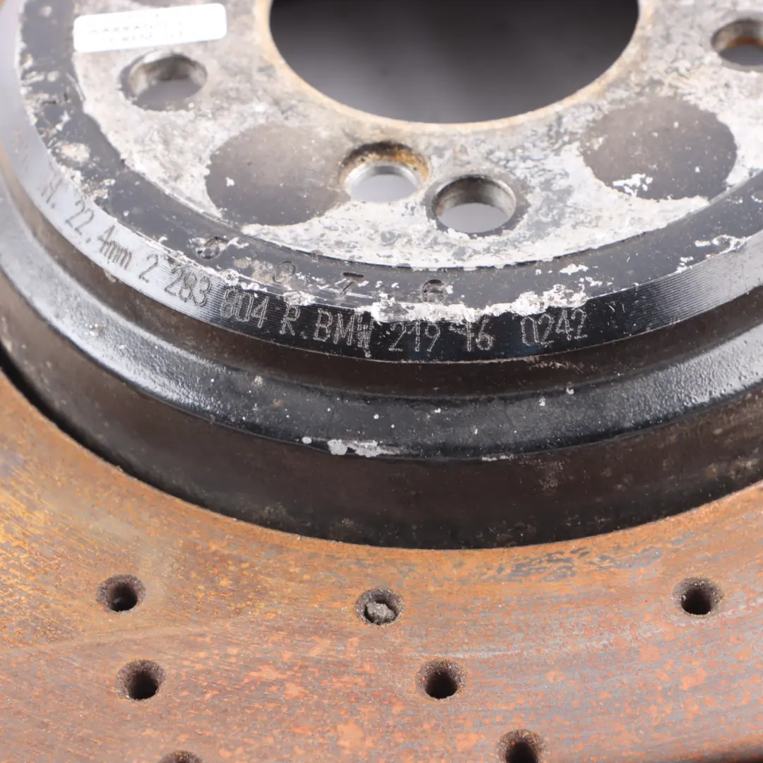  Brake Disc BMW E90 E92 E93 Rear Left Right N/O/S Wheel Ventilated Set 350x24 - SKU 2283803-2283804 - Part number 2283803