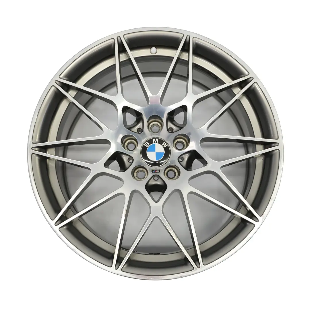 BMW F80 M3 Ferric Grey Rear Wheel Alloy Rim 20" M Star Spoke 666 10J - SKU 2287501-2 - Part number 2287501