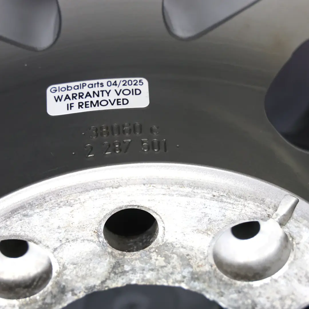 BMW F80 M3 Ferric Grey Rear Wheel Alloy Rim 20" M Star Spoke 666 10J - SKU 2287501-2 - Part number 2287501