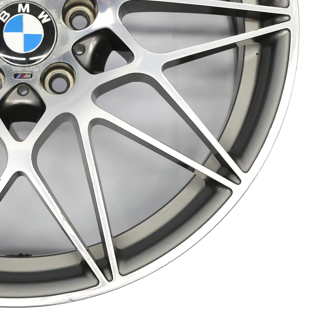 BMW F80 M3 Ferric Grey Rear Wheel Alloy Rim 20" M Star Spoke 666 10J - SKU 2287501-2 - Part number 2287501