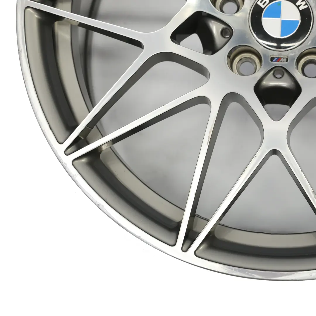 BMW F80 M3 Ferric Grey Rear Wheel Alloy Rim 20" M Star Spoke 666 10J - SKU 2287501-2 - Part number 2287501