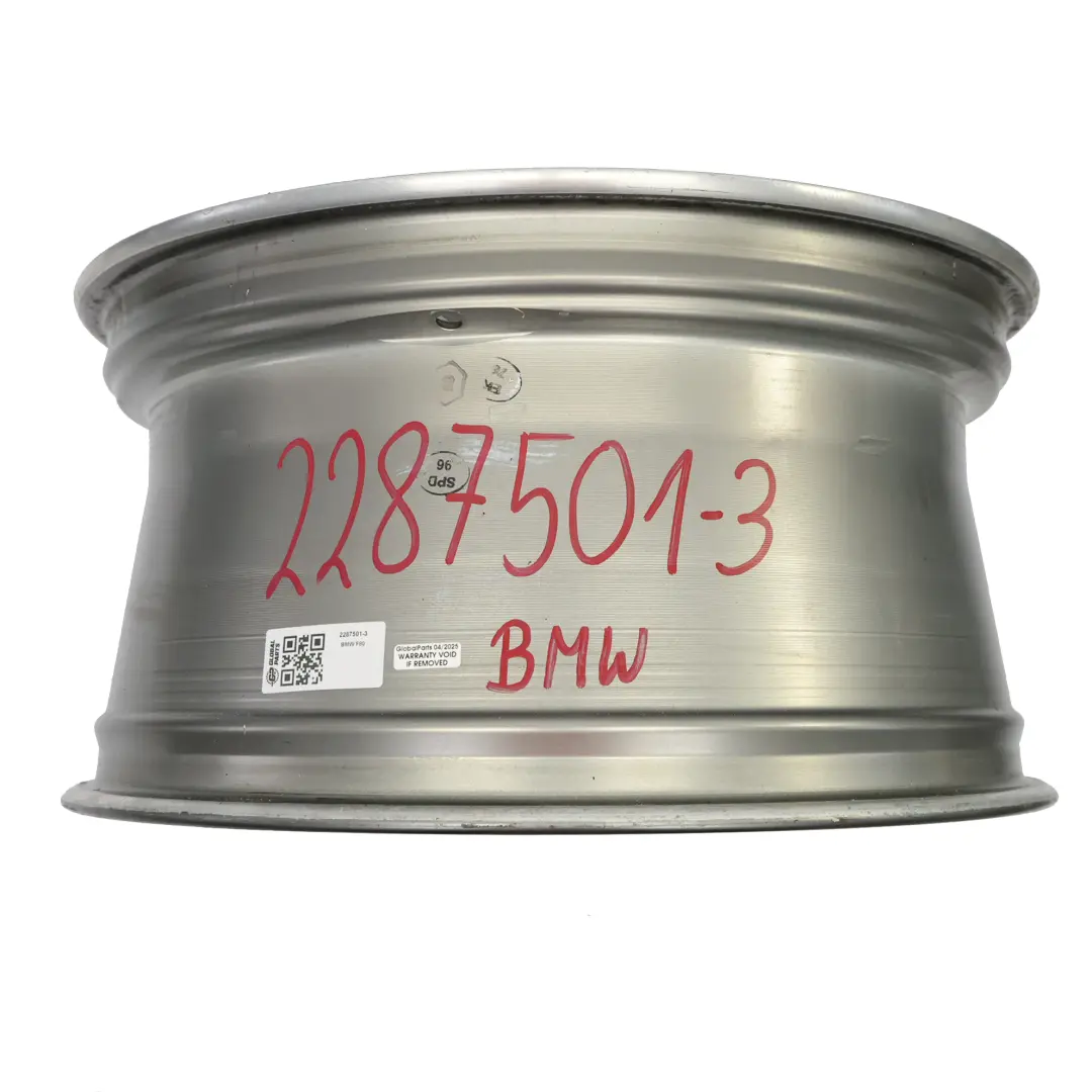 BMW F80 M3 Ferric Grey Cerchio Posteriore In Lega 20" M Styling 666 10J - SKU 2287501-3 - Numero di parte 2287501