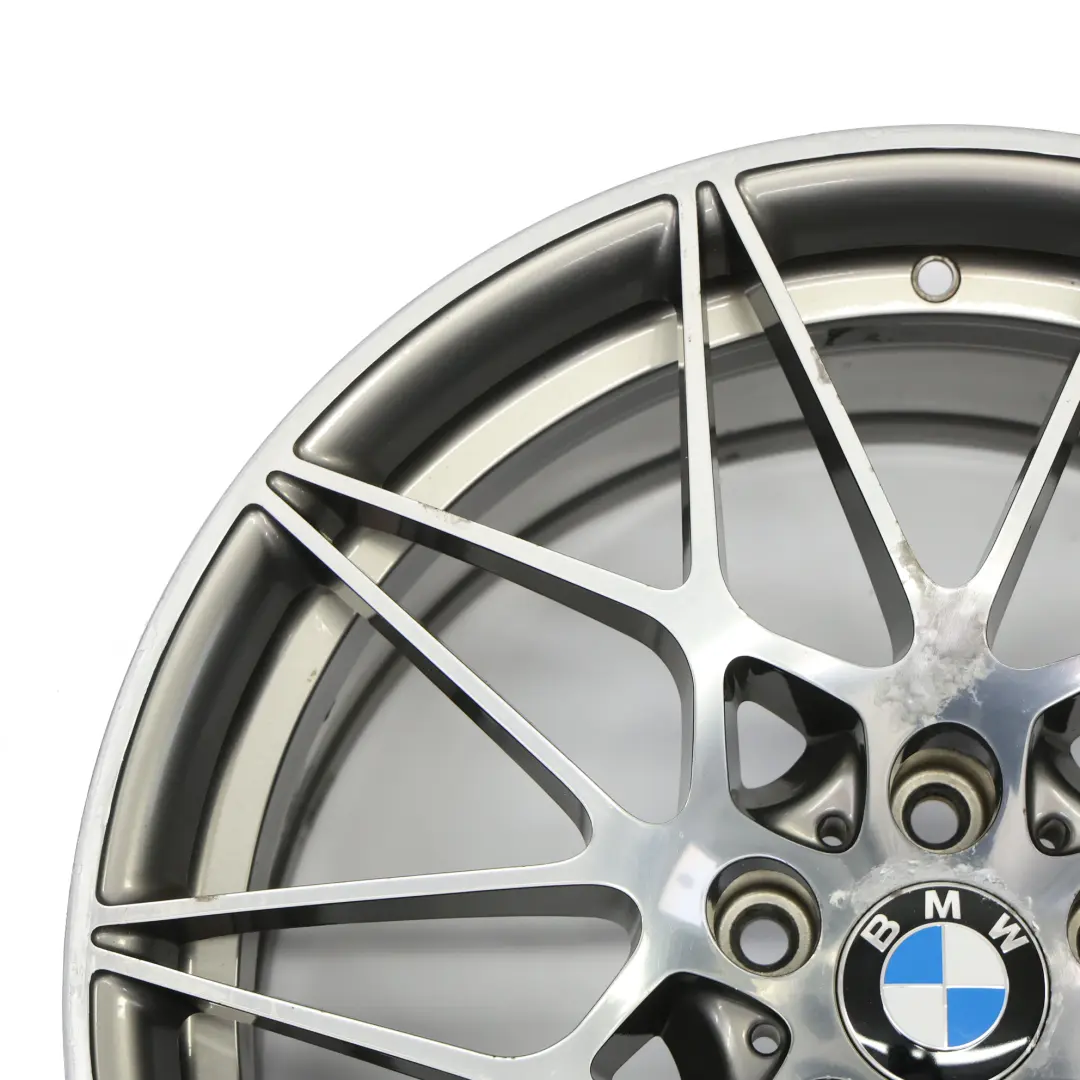 BMW F80 M3 Ferric Grey Cerchio Posteriore In Lega 20" M Styling 666 10J - SKU 2287501-3 - Numero di parte 2287501
