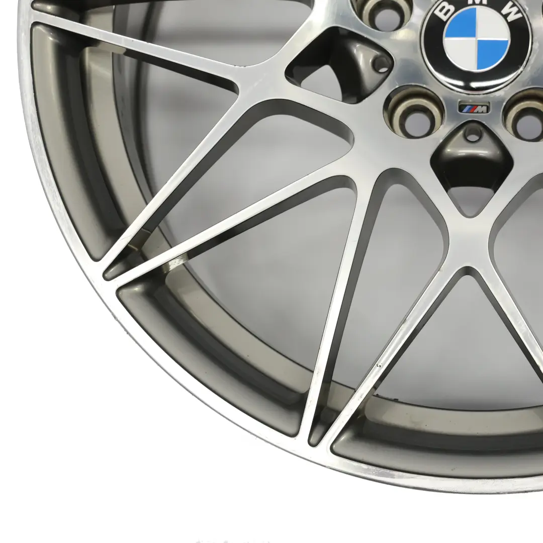 BMW F80 M3 Ferric Grau Hinterrad Felge 20" M Sternspeiche 666 10J - SKU 2287501-3 - Teilenummer 2287501