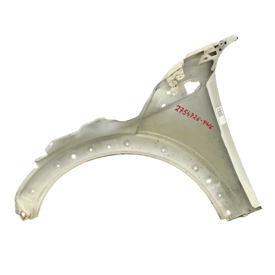 Panel Lateral Delantero Ala Derecha Pepper White Blanco - 850 para Mini R55 R56 R57 con número de pieza 2754726 Mini R55 R56 R57 Panel Lateral Delantero Ala Derecha Pepper White Blanco - 850 - SKU 2754726-PW6 - Número de pieza 2754726