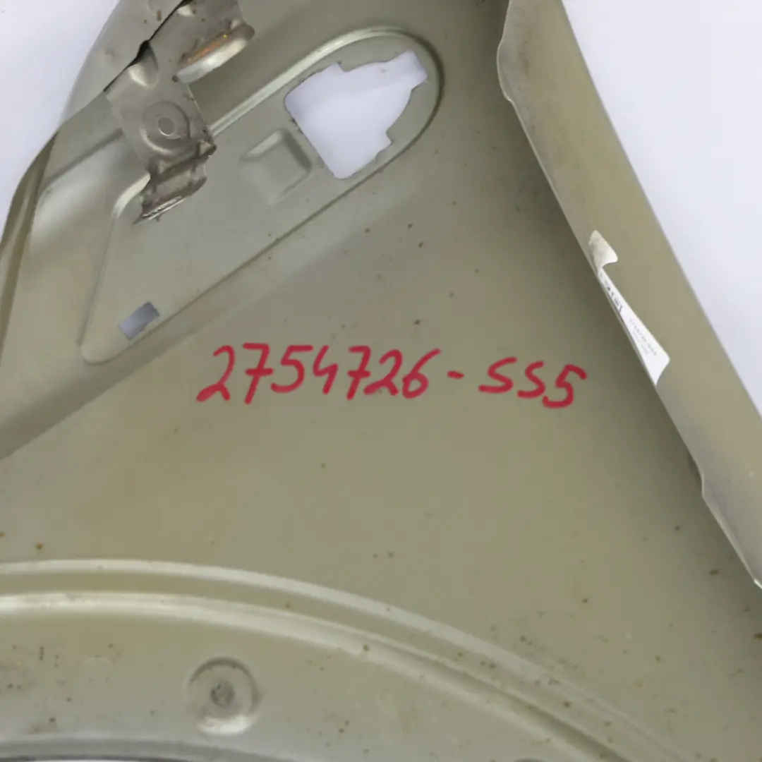 Side Panel Front Right Wing O/S Sparkling Silver Metallic - A60 to Mini R55 R56 with Part number 2754726 Mini R55 R56 Side Panel Front Right Wing O/S Sparkling Silver Metallic - A60 - SKU 2754726-SS5 - Part number 2754726