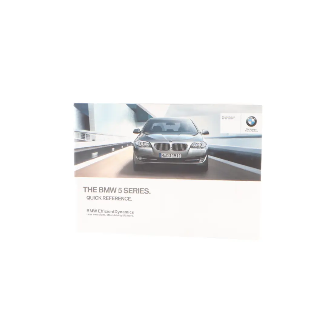  Booklet Set BMW F11 Touring Owner's Instruction Handbook Pouch Case Wallet - SKU 2900594 - Part number 2900594