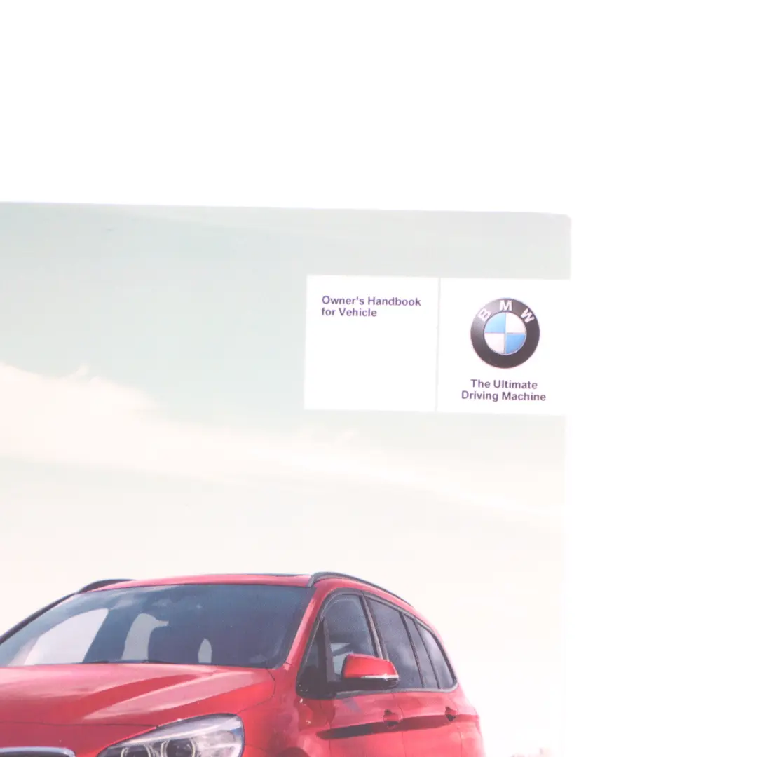  Owner's Handbook BMW F46 Gran Tourer Manual Instructions Book Pouch Case Set - SKU 2978328 - Part number 2978328
