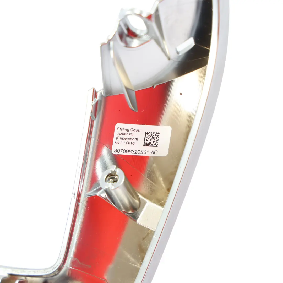 Mercedes W205 Steering Wheel Lower Chrome Trim Cover Panel - SKU 307898320S31AC - Part number 307898320S31AC