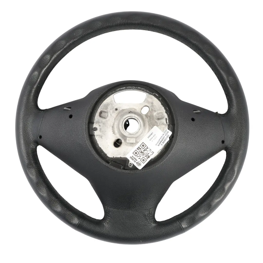BMW X3 E83 LCI Steering Wheel Black Leather Multifunction - SKU 3455481 - Part number 3448455