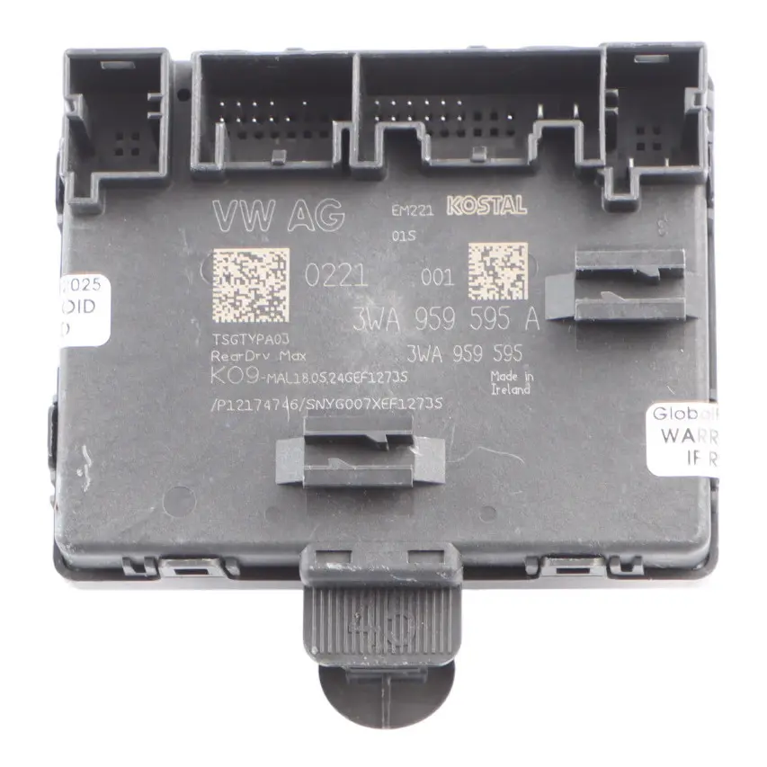 Audi A3 RS3 8V Door Control Unit ECU Module Front Driver's Side - SKU 3WA959595A - Part number 3WA959595A