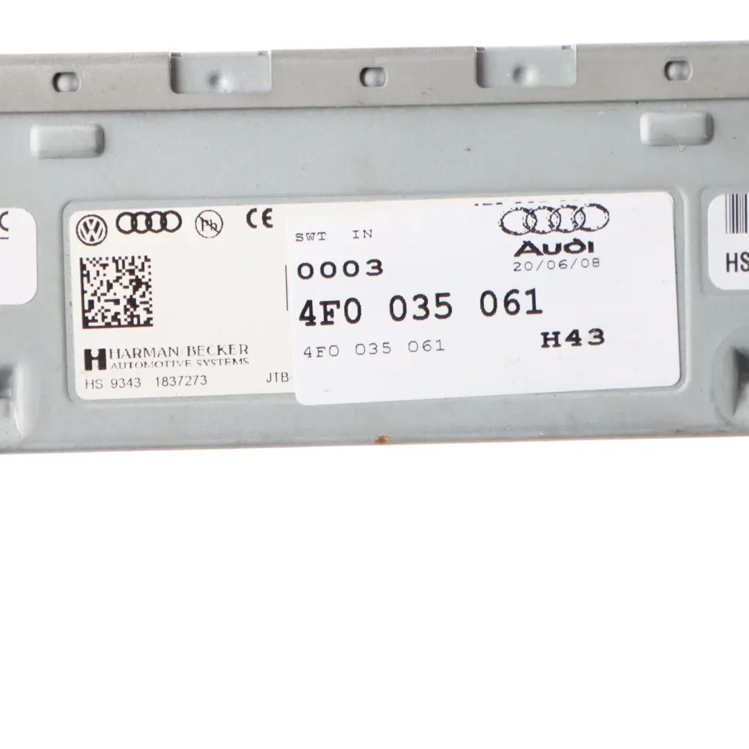 Audi A5 8T Radio Stereo Head Unit Control Switch Unit Audio Controller - SKU 4F0035061 - Part number 4F0035061