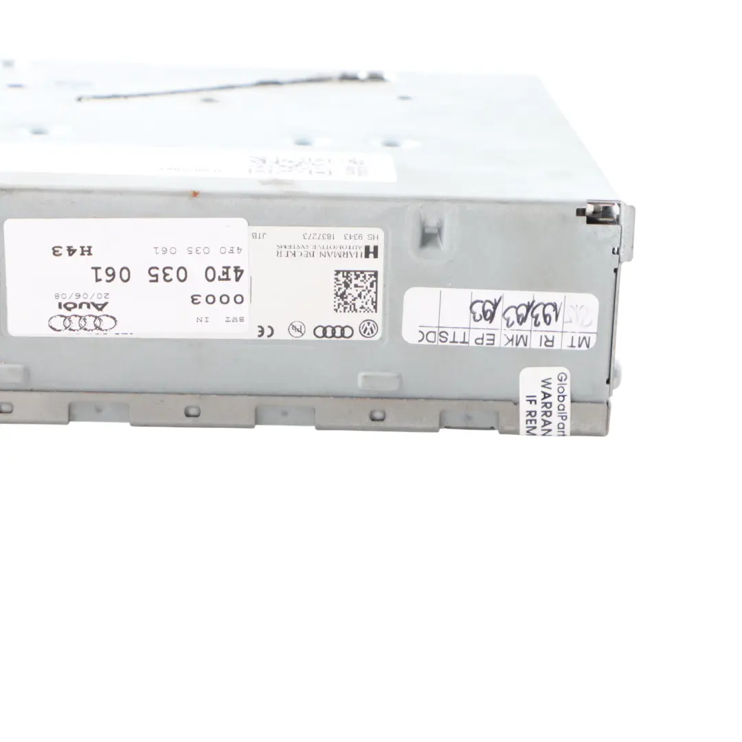 Radio Stereo Head Unit Control Switch Unit Audio Controller to Audi A5 8T with Part number 4F0035061 Audi A5 8T Radio Stereo Head Unit Control Switch Unit Audio Controller - SKU 4F0035061 - Part number 4F0035061